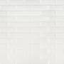 Ackland 12" x 12" Ceramic Brick Wall Mosaic Tile - Glossy Visual - Sold by Carton (10 SF/Carton) Celeste Blanc