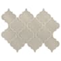 Ackland 11" x 16" Ceramic and Porcelain Arabesque/Baroque Floor and Wall Mosaic Tile - Glossy and Satin Visual - Sold by Carton (11.7 SF/Carton) Chapel Frost