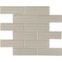 Ackland 12" x 12" Ceramic Brick Wall Mosaic Tile - Glossy Visual - Sold by Carton (10 SF/Carton) Chapel Frost