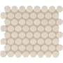 Ackland 12" x 13" Porcelain Penny Floor and Wall Mosaic Tile - Glossy Visual - Sold by Carton (14.4 SF/Carton) Linen