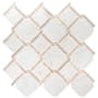 Ackland 12" x 12" Marble Geometric Floor and Wall Mosaic Tile - Polished Visual - Sold by Carton (10 SF/Carton) Chateau Lace