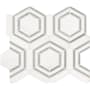 Ackland 11" x 13" Marble Geometric Floor and Wall Mosaic Tile - Polished Visual - Sold by Carton (10 SF/Carton) Lattice Fog