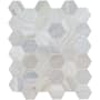 Ackland 12" x 12" Marble Geometric Floor and Wall Mosaic Tile - Honed Visual - Sold by Carton (9.8 SF/Carton) Selene Oro