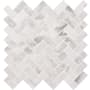 Ackland 12" x 12" Marble Herringbone Floor and Wall Mosaic Tile - Honed Visual - Sold by Carton (9.4 SF/Carton) Venatino Elysia