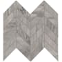 Ackland Ardena - 12" x 15" Porcelain Chevron Floor Mosaic Tile - Matte Visual, Stone Look - Sold by Carton (10.4 SF/Carton) Mist Nero