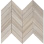 Ackland Gardenpark - 12" x 15" Porcelain Wood Look Chevron Mosaic Tile - Matte Visual - Sold by Carton (10 SF/Carton) Chiffon Ash