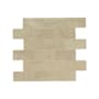 Ackland Sonoma - 12" x 12" Porcelain Linear Floor and Wall Mosaic Tile - Polished Visual, Stone Look - Sold by Carton (8 SF/Carton) Sand