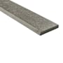 Ackland Betonica 24" x 3" Matte Porcelain Grout or Thin-Set Tile Bullnose - Sold by Piece(2 LF/Piece) Steel