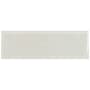Ackland Metrola 12" x 4" Glossy Ceramic Grout or Thin-Set Tile Bullnose - Sold by Carton (1 LF/Carton) Ashen
