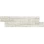 Ackland 4-1/2" x 16" Marble Hardscape Wall Tile - Splitface Marble Visual - Sold by Pallet (360 SF/Pallet) Auric White