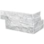 Ackland Celestine 6 in. x 18 in. Splitface Marble Stacked Stone Ledger Corner Wall Tile - Sold by Carton (4.5 SF/Carton) Fog