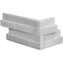 Ackland Celestine 6 in. x 18 in. Honed Marble Stacked Stone Ledger Corner Wall Tile - Sold by Carton (3 SF/Carton) Fog
