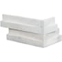 Ackland Celestine 6 in. x 18 in. Honed Marble Stacked Stone Ledger Corner Wall Tile - Sold by Carton (3 SF/Carton) Snow
