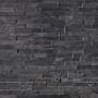 Ackland 6" x 24" Stone Hardscape Wall Tile - Splitface, Textured Slate Visual - Sold by Pallet (280 SF/Pallet) Kyoto Noir