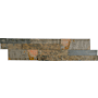 Ackland 6" x 24" Stone Hardscape Wall Tile - Splitface, Textured Slate Visual - Sold by Pallet (280 SF/Pallet) Sunlit Bronze