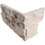 Ackland 6 in. x 18 in. Splitface Travertine Stacked Stone Ledger Corner Wall Tile - Sold by Carton (3 SF/Carton) Branford
