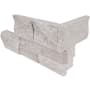 Ackland 6 in. x 18 in. Splitface Travertine Stacked Stone Ledger Corner Wall Tile - Sold by Carton (3 SF/Carton) Nordel Slate