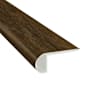 Ackland Ackland Vinyl Trims 94" x 3" Vinyl Glue Down or Nail Down Vinyl Flooring Stair Nose - Sold by Piece (7.83 LF/Piece) Rustic Walnut