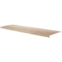 Ackland Ackland Vinyl Trims 47" x 12" Vinyl Glue Down or Nail Down Vinyl Flooring Stair Tread - Sold by Carton (7.87 LF/Carton) Straw Serenity