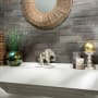 ACP Aspect - 6" x 24" Peel and Stick Backsplash Wall Tile - Sold by Carton (1 SF/Carton) Raised Kilnstone