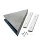 ACP Palisade 7" x 15" PVC Shower Shelf Frost Nickel