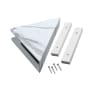 ACP Palisade 7" x 15" PVC Shower Shelf Carrara Marble