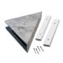 ACP Palisade 7" x 15" PVC Shower Shelf Silver Lake