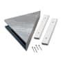 ACP Palisade 7" x 15" PVC Shower Shelf Urban Slope