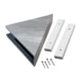 ACP Palisade 7" x 15" PVC Shower Shelf Smoky Sky