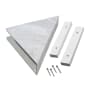 ACP Palisade 7" x 15" PVC Shower Shelf Iced Pewter