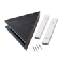 ACP Palisade 7" x 15" PVC Shower Shelf Black Ice