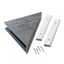 ACP Palisade 7" x 15" PVC Shower Shelf Urban Quarry
