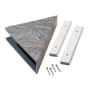 ACP Palisade 7" x 15" PVC Shower Shelf Spanish Marble