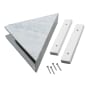 ACP Palisade 7" x 15" PVC Shower Shelf Polar Frost