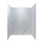 ACP Palisade 30" x 60" x 78" Vinyl Shower Surround with Accessories Carrara Marble