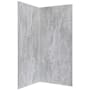 ACP Palisade 36" x 36" x 78" Vinyl Corner Shower Surround with Accessories Iced Pewter