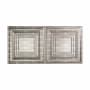 ACP Fasade - 48" x 24" Faux Tin Ceiling Tiles - (5 Pack) - 40 Sq Ft - Roman Tiered Squares Crosshatch Silver