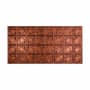 ACP Fasade - 48" x 24" Faux Tin Ceiling Tiles - (5 Pack) - 40 Sq Ft - Traditional Diamonds Moonstone Copper