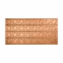 ACP Fasade - 48" x 24" Faux Tin Ceiling Tiles - (5 Pack) - 40 Sq Ft - Traditional Diamonds Polished Copper