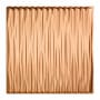 ACP Fasade - 24" x 24" Faux Tin Ceiling Tiles - (5 Pack) - 20 Sq Ft - Dunes Vertical Waves Polished Copper