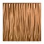 ACP Fasade - 24" x 24" Faux Tin Ceiling Tiles - (5 Pack) - 20 Sq Ft - Dunes Vertical Waves Oil-Rubbed Bronze