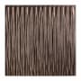 ACP Fasade - 24" x 24" Faux Tin Ceiling Tiles - (5 Pack) - 20 Sq Ft - Dunes Vertical Waves Smoked Pewter