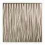 ACP Fasade - 24" x 24" Faux Tin Ceiling Tiles - (5 Pack) - 20 Sq Ft - Dunes Vertical Waves Brushed Nickel