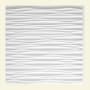 ACP Fasade - 24" X 24" Faux Tin Ceiling Tiles - (5 Pack) - 20 Sq Ft - Dunes Horiztonal Waves White