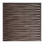 ACP Fasade - 24" X 24" Faux Tin Ceiling Tiles - (5 Pack) - 20 Sq Ft - Dunes Horiztonal Waves Smoked Pewter