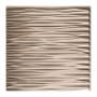 ACP Fasade - 24" X 24" Faux Tin Ceiling Tiles - (5 Pack) - 20 Sq Ft - Dunes Horiztonal Waves Brushed Nickel