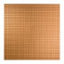 ACP Fasade - 24" x 24" Embossed Square Texture Mosaic Impression Lay In Ceiling Tiles - Pack of (5) Polished Copper
