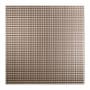 ACP Fasade - 24" x 24" Embossed Square Texture Mosaic Impression Lay In Ceiling Tiles - Pack of (5) Brushed Nickel