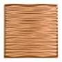 ACP Fasade - 24" x 24" Dunes Contemporary Wave Lay In Ceiling Tiles - Pack of (5) Polished Copper