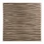 ACP Fasade - 24" x 24" Dunes Contemporary Wave Lay In Ceiling Tiles - Pack of (5) Brushed Nickel
